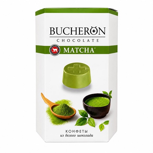 Bucheron конфеты из белого шоколада с начинкой с чаем матча, 130 гр